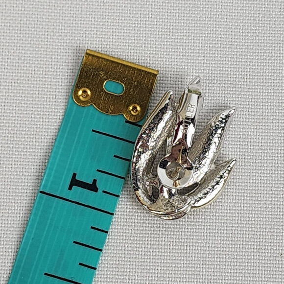 Vintage Butler Silver & Gold Stud Earrings - Picture 6 of 6